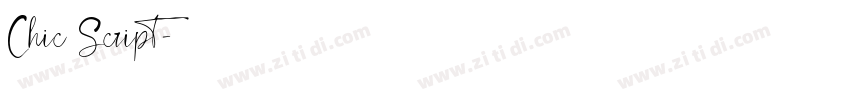 Chic Script字体转换